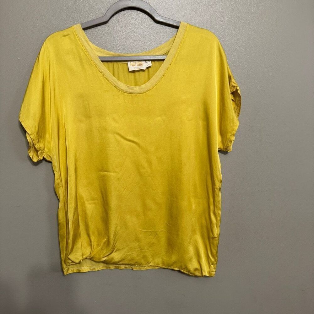 Nation LTD sunny yellow t-shirt size large